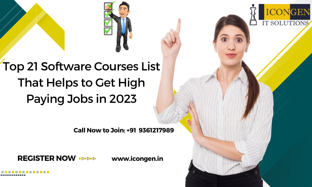 Top 21 Software Courses List that Helps to Get High Paying Jobs in 2023